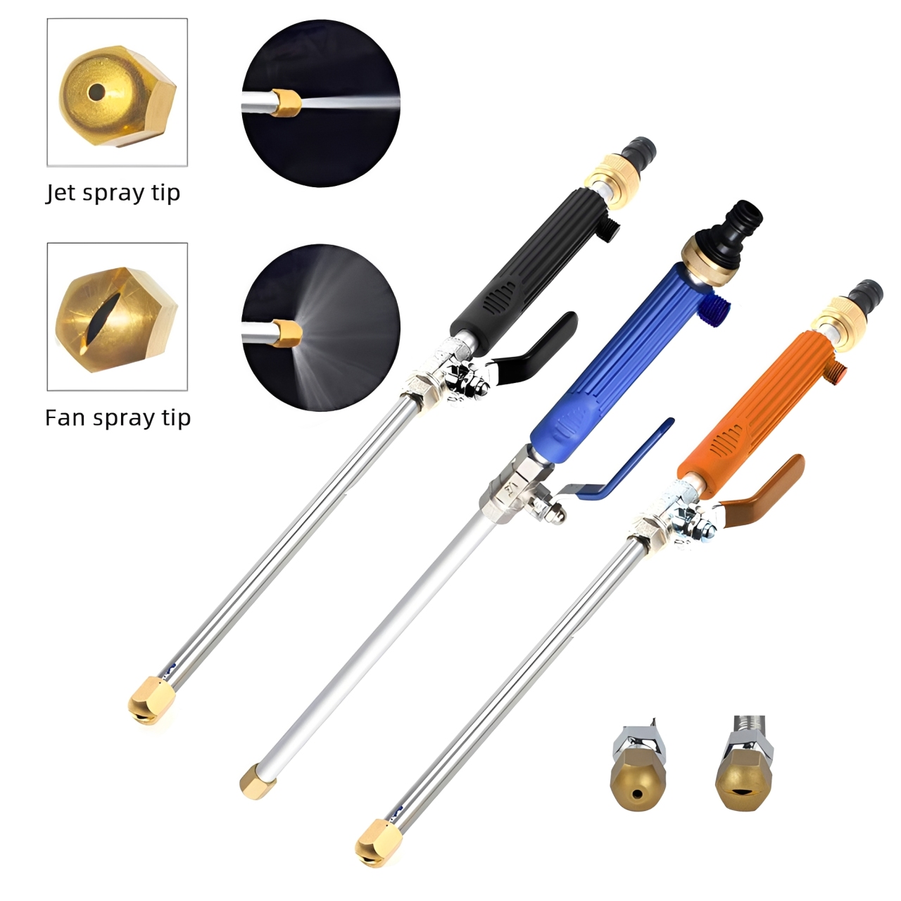 Power Tools Use - Hochdruck-Autowaschpistole mit Schlauch und Sprühdüse, Leistungsstarkes
