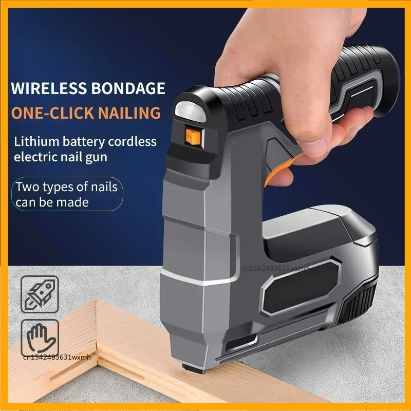 Staple Gun Electric - Elektrische Nagelpistole, Lithium-Batterie, kabellose Nagelpistole, Möbel-Klammerpistole