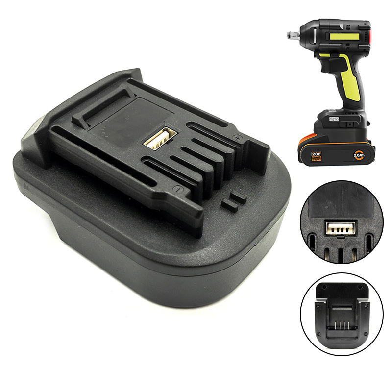 Power Tools Orange - Batterie Adapter Konverter für Worx 4Pin