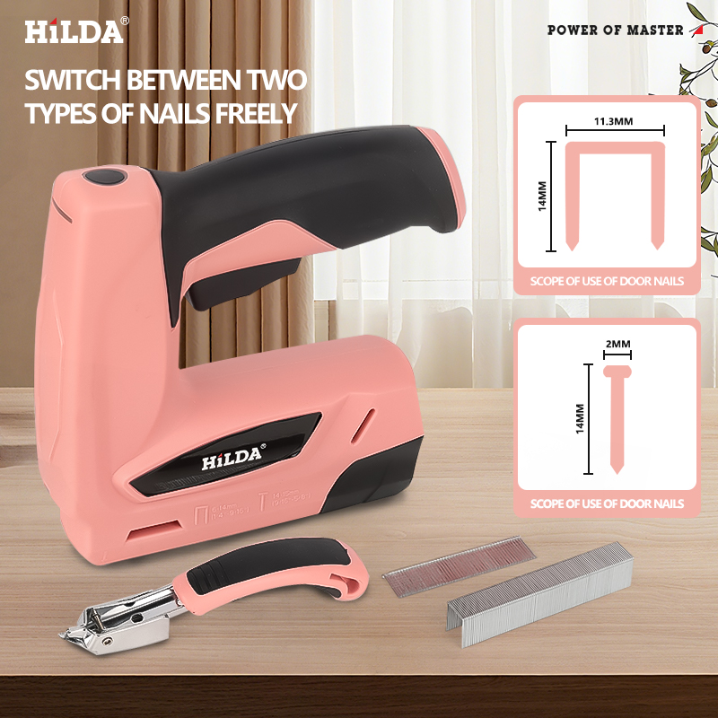 Staple Gun Electric - HILDA Elektrische Tackerpistole, kabellose Tacker, kabellos,