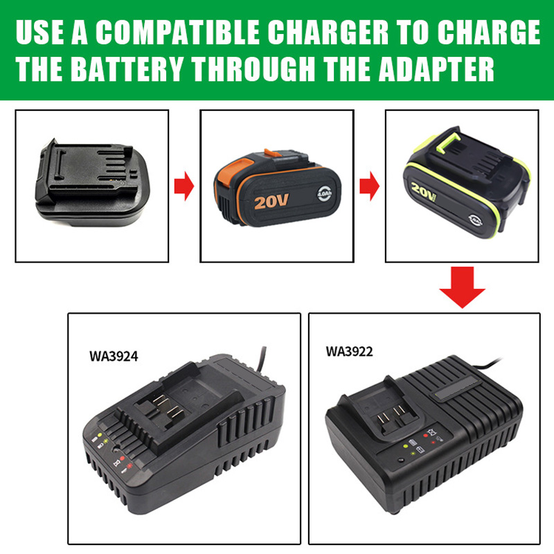 Batterie Adapter Konverter für – Power Tools Orange Bewertung und Preis