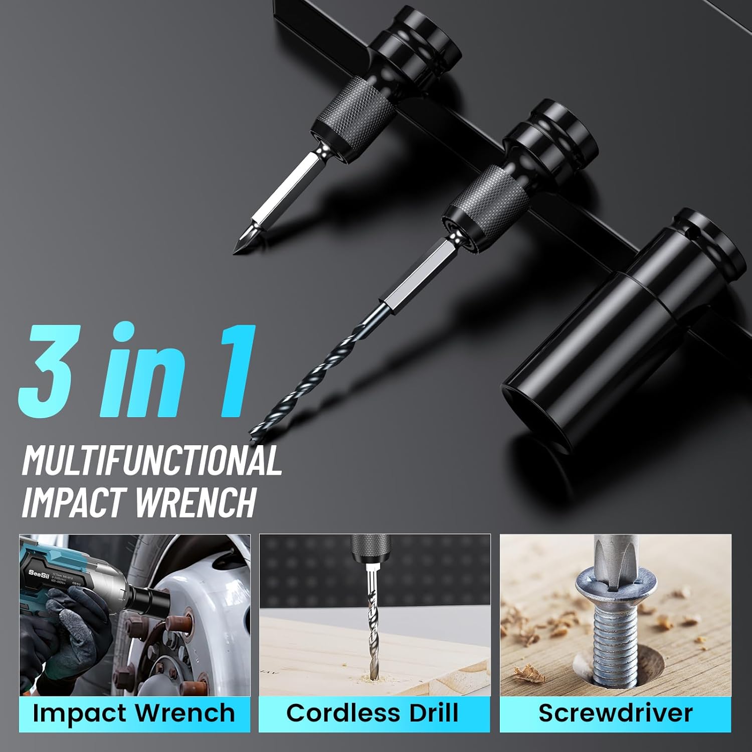 Seesii Kabelloser Schlagschrau – Power Tools Impact Wrench Bewertung und Preis